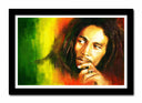 Cuadro enmarcado negro Bob Marley Reaggie
