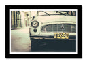 Cuadro enmarcado negro Coche Antiguo Skoda, Coche Cuba, Coche Vintage