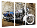 Tríptico Moto HArley Davidson, Moto Vintage