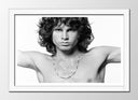 Cuadro enmarcado blanco Jim Morrison Rock