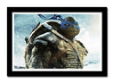 Cuadro enmarcado negro las tortugas ninja, donatello, azul, tortuga