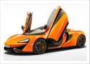 Lámina Coche Deportivo, Mclaren 570S, Naranja