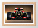 Cuadro enmarcado natural Formula 1, Lotus Renault, Grosjean