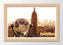 Cuadro enmarcado natural Empire State en Nueva York, Vintage
