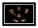 Cuadro enmarcado negro Queen Freddie Mercury Rock
