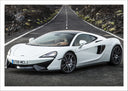 Lámina Coche Derpotivo, Mclaren 570 GT, Blanco