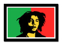 Cuadro enmarcado negro Bob Marley Reaggie