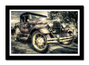 Cuadro enmarcado negro Coche Antiguo Ford, Coche Vintage