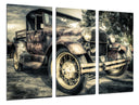 Tríptico Coche Antiguo Ford, Coche Vintage