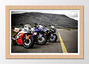 Cuadro enmarcado natural Motos de Carreras Yamaha, Carretera