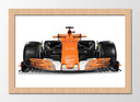 Cuadro enmarcado natural Formula 1 Mclaren Honda, Fernando Alonso 2017