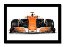 Cuadro enmarcado negro Formula 1 Mclaren Honda, Fernando Alonso 2017
