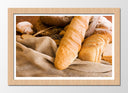 Cuadro enmarcado natural barras de pan, panaderia, comida