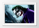 Cuadro enmarcado blanco el joker, DC, villano