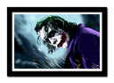 Cuadro enmarcado negro el joker, DC, villano