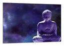 Cuadro buda oriental, morado ,escultura ,relajacion ,meditacion ,zen
