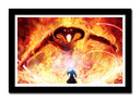 Cuadro enmarcado negro Balrog, Gandalf El señor de los Anillos