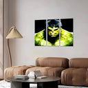 Estancia hulk, marvel, duperheroe, verde, neon