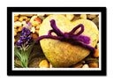 Cuadro enmarcado negro Corazon Romantico, Piedra Bonita, Lavanda