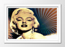 Cuadro enmarcado blanco Marilyn Monroe