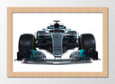 Cuadro enmarcado natural Formula 1 Mercedes, Hamilton, Bottas 2017