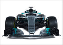 Lámina Formula 1 Mercedes, Hamilton, Bottas 2017