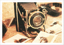 Lámina camara vintage, antiguo, sepia, fotografia