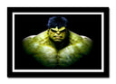 Cuadro enmarcado negro hulk, marvel, duperheroe, verde