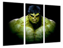 Tríptico hulk, marvel, duperheroe, verde