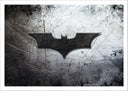 Lámina pelicula, batman, logo, tonalidades grises
