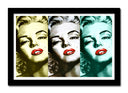 Cuadro enmarcado negro Marilyn Monroe
