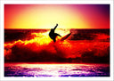 Lámina Surfista, Atardecer en el Mar, Deporte