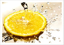 Lámina limon con agua, amarillo, citrico