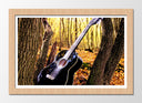 Cuadro enmarcado natural Guitarra Acústica