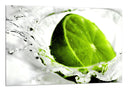 Cuadro lima en agua, verde, citrico
