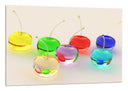 Cuadro cerezas de cristal de colores