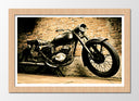 Cuadro enmarcado natural Moto Vintage, Harley Davidson