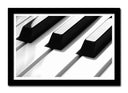 Cuadro enmarcado negro Teclas Piano