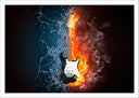 Lámina Guitarra Eléctrica Rock