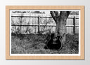 Cuadro enmarcado natural Guitarra Acústica