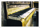 Lámina Piano Antiguo Vintage