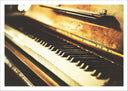 Lámina Piano Antiguo Vintage