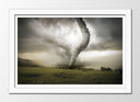 Cuadro enmarcado blanco Paisaje Naturaleza de Tormenta, Tornado