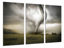Tríptico Paisaje Naturaleza de Tormenta, Tornado