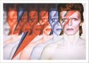 Lámina musica, David Bowie, cantante, rayo