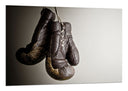 Cuadro Deporte Boxeo, Guante Marron, Gris, Motivacion