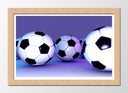 Cuadro enmarcado natural Futbol, Balones