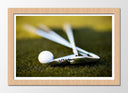 Cuadro enmarcado natural Golf