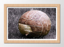 Cuadro enmarcado natural Futbol, Balon Vintage