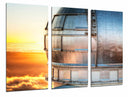 Tríptico observatorio astrofisico Roque de los muchachos, atardecer
